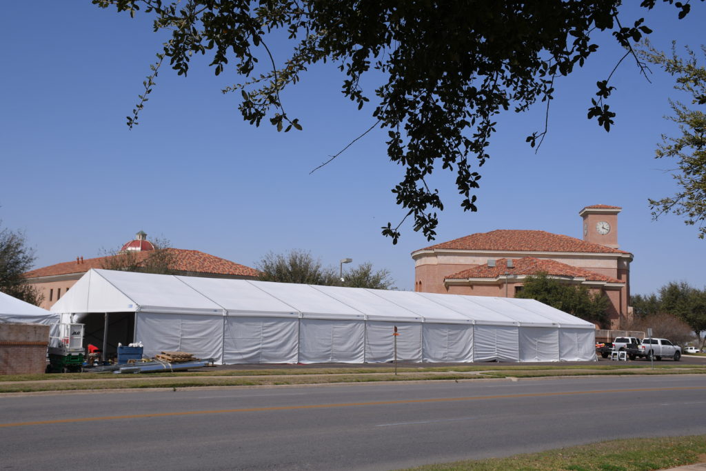 Alternative care site set up at UT Health San Antonio-Regional Campus Laredo